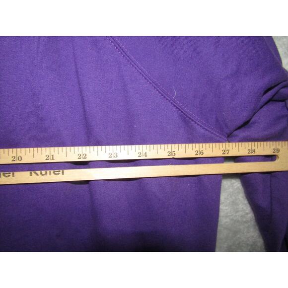 VTG Only Necessities Women’s 3X Purple Floral Embroidered Lounger House Dress - Picture 3 of 10